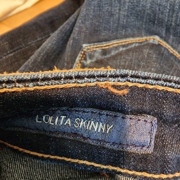 Lucky Brand Lolita Skinny Jeans Orta Denim Dark Wash Stretch Mid Rise Jeans sz 8 - Picture 8 of 15